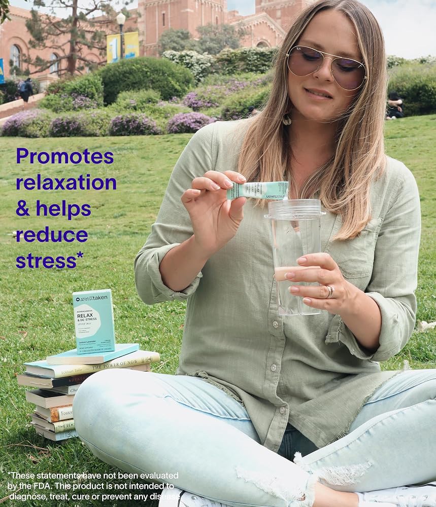 WellTaken Ashwagandha Relax & De-Stress Powder Lemon Lavender - 14 Servings - image 5