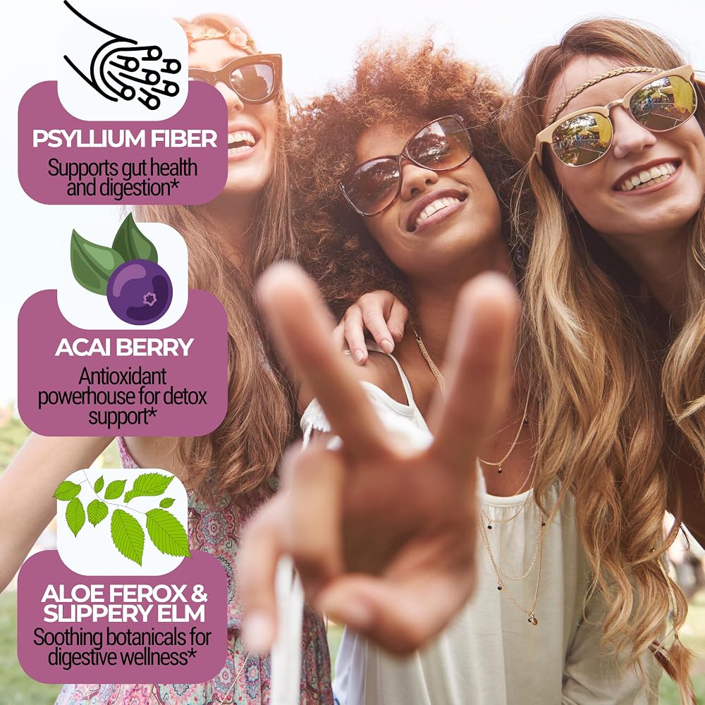 Get Green, Human Acai Berry & Psyllium Fiber Digestive Capsules - 60 Capsules - image 3
