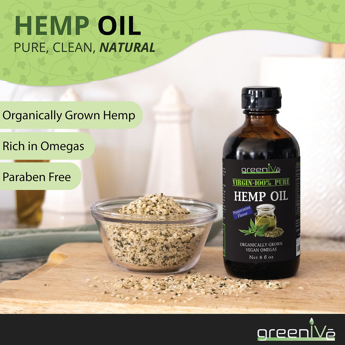 GreenIVe Naturally Grown Peppermint Hemp Oil 224 - image 4