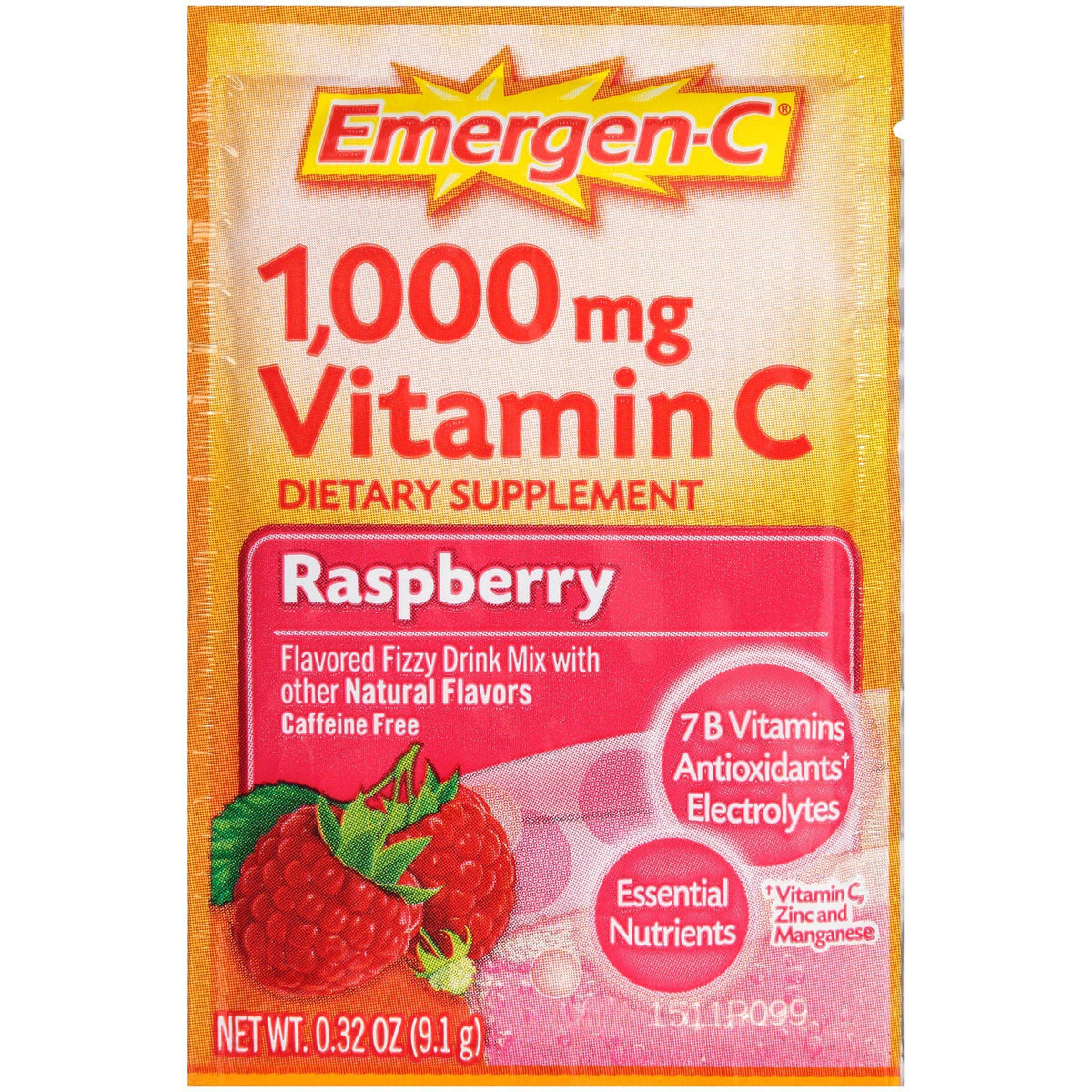 Emergen-C Raspberry Vitamin C Powder Immune Support - 30 Packets - image 3