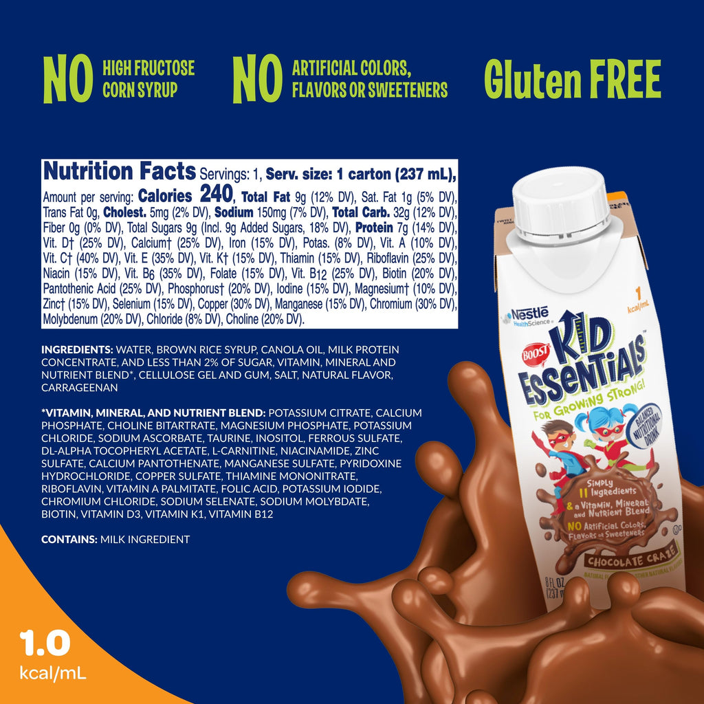 BOOST KID ESSENTIALS 1.0 24 x 8 fl oz carton