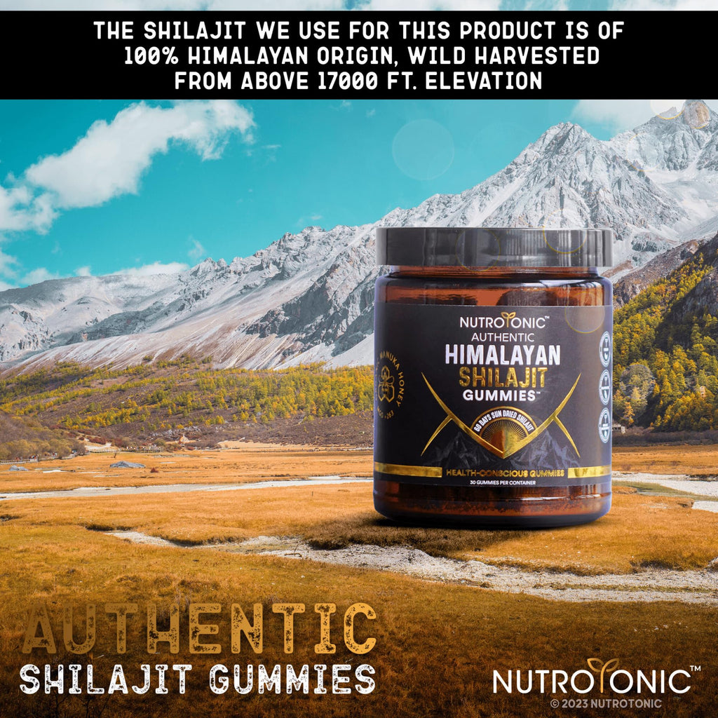 NutroTonic Organic Shilajit Gummies Heart & Brain Support - 30 Gummies - image 7