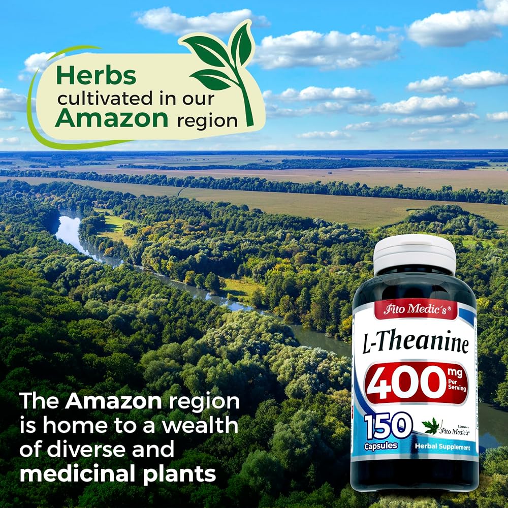 FITO MEDIC'S L-Theanine 400mg - 150 Capsules - image 6
