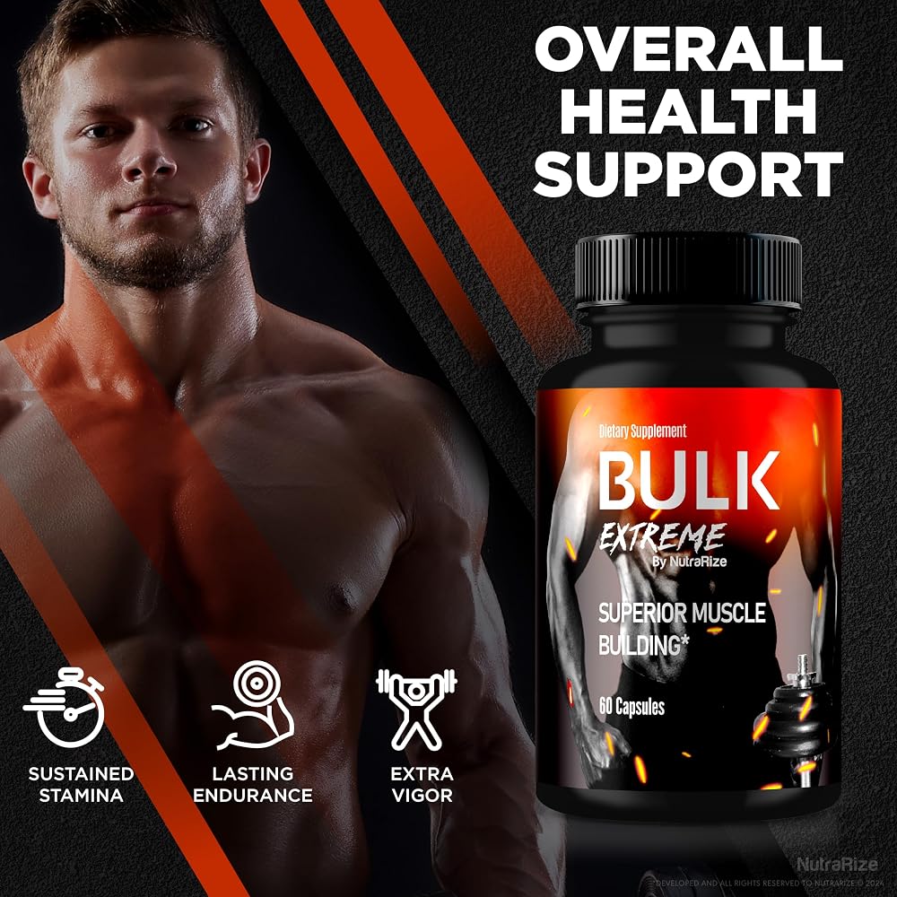 NutraRize Bulk Extreme Muscle Building Formula - 60 Capsules - image 4
