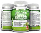 NutriONN Organic Super Greens Capsules - 120 Count - image 6