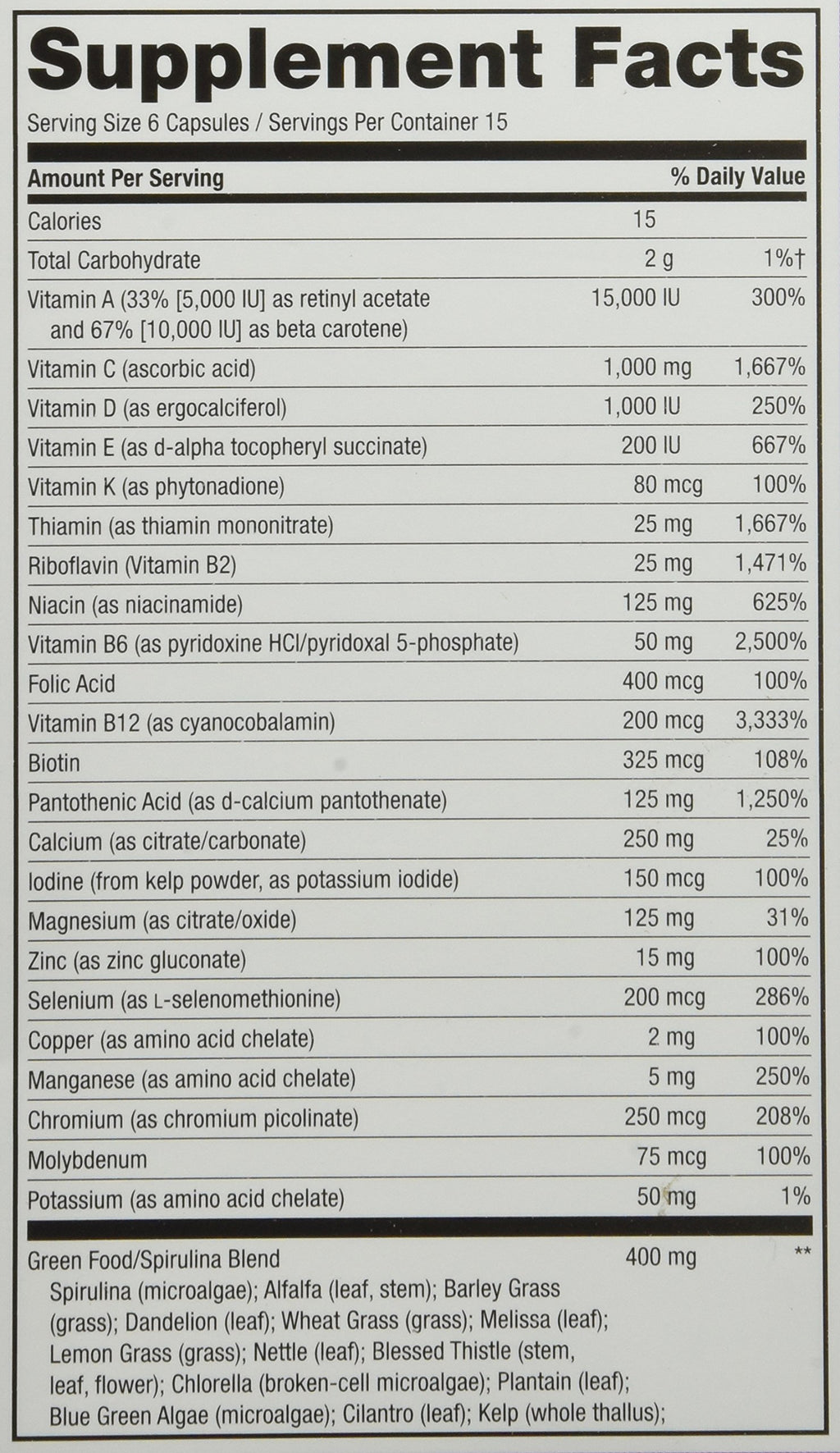 Nature's Way Alive! Max6 Daily Multivitamin Max Potency - 90 Vegetarian Capsules - image 3