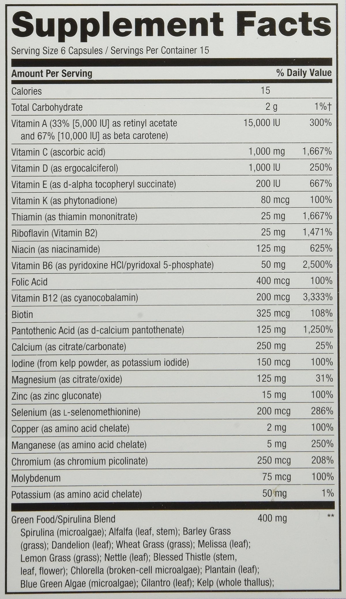 Nature's Way Alive! Max6 Daily Multivitamin Max Potency - 90 Vegetarian Capsules - image 3