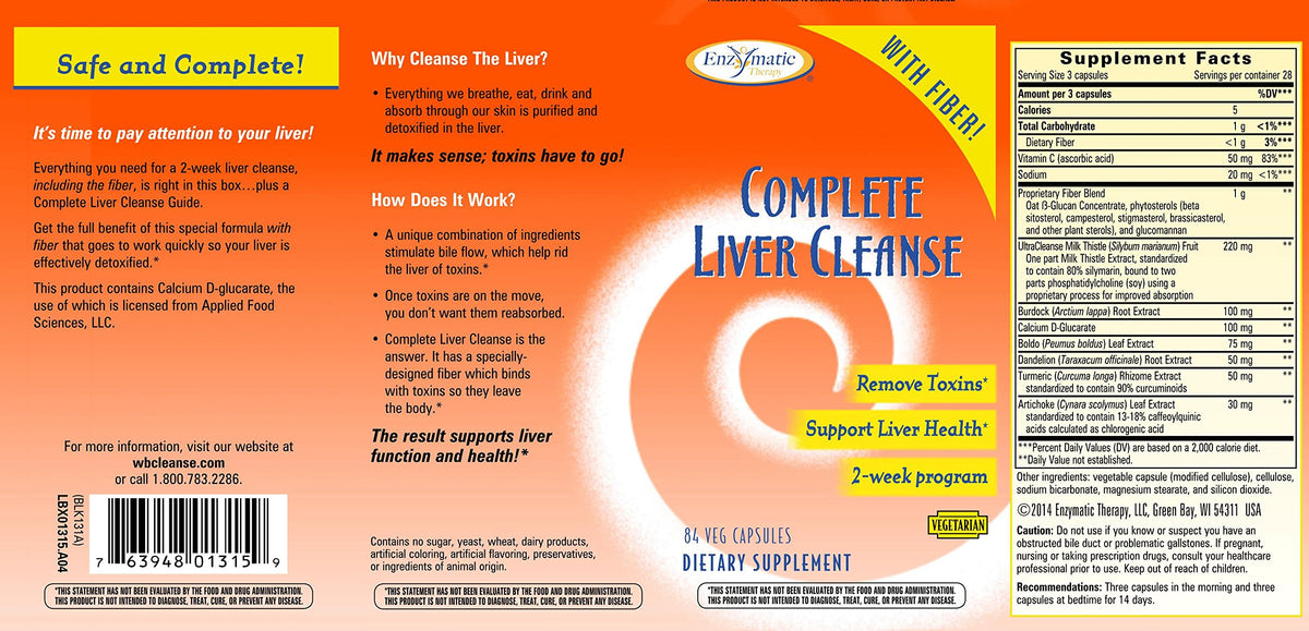 Enzymatic Therapy Complete Liver Cleanse - 84 Capsules - image 2