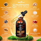 KIKI Green 8 Mushrooms Liquid Extract Drops for Cognitive Support - image 2