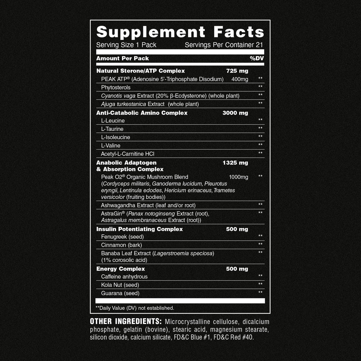 Animal M-Stak Anabolic Mass Gainer Bodybuilding Supplement - 21 Packs - image 2