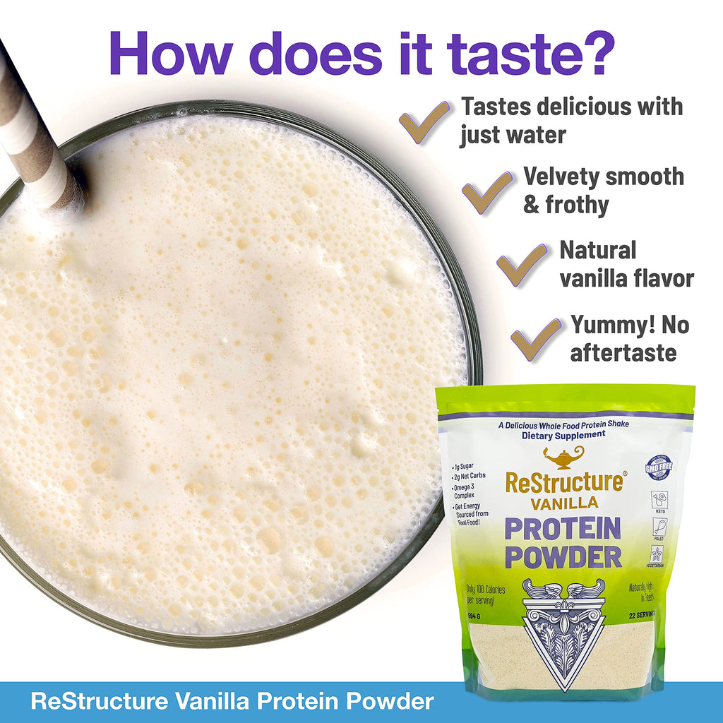 RnA ReSet ReStructure Whey Protein Powder Vanilla - 594g - image 8