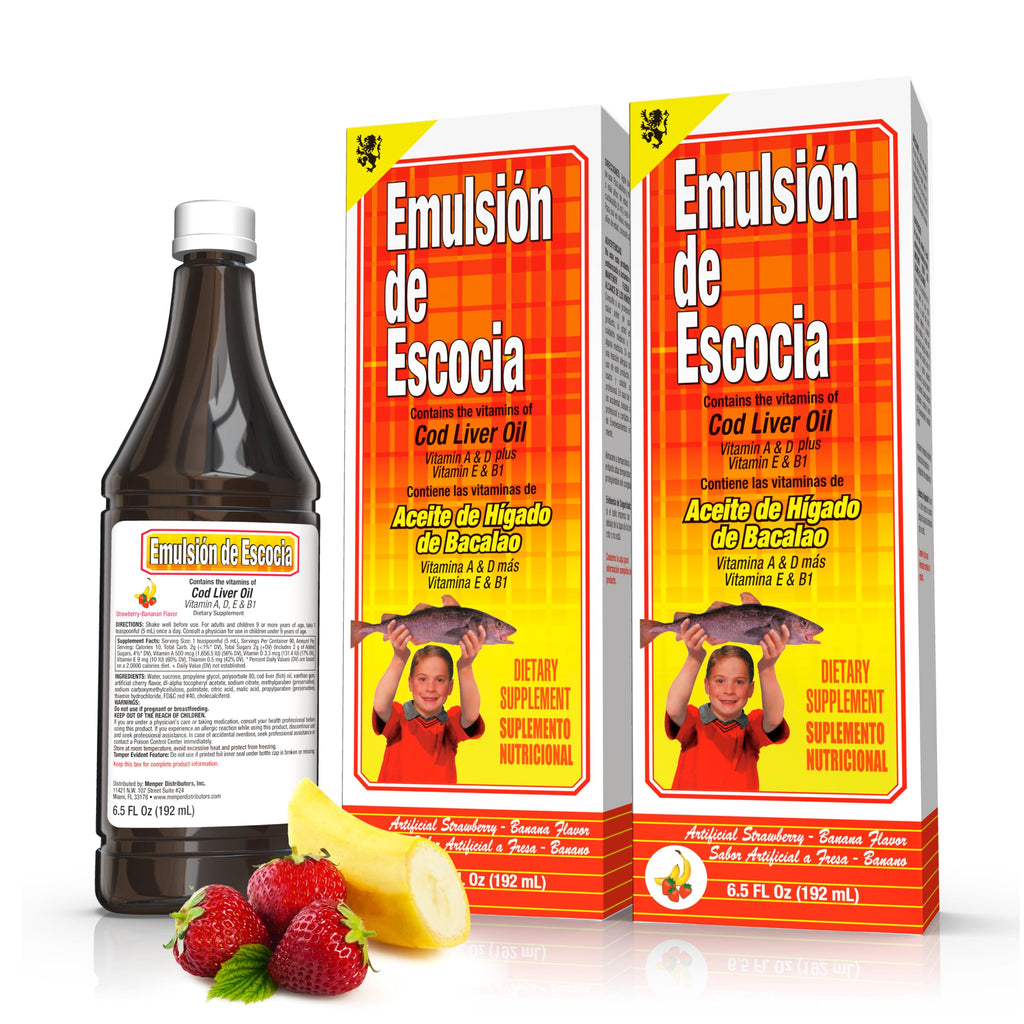 Emulsion de Escocia Cod Liver Oil Liquid Supplement - 2-Pack