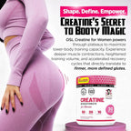 Old School Labs Creatine for Women with Collagen and BCAA