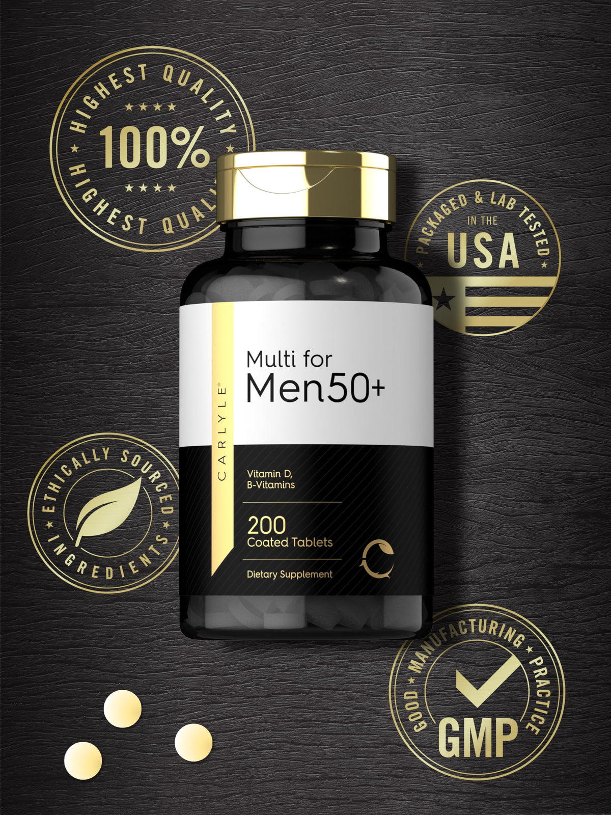 Carlyle Multivitamin for Men 50+ - 200 Caplets - image 6