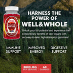 Well&Whole Grass Fed Beef Liver Gummies