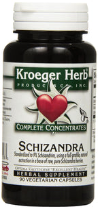 Kroeger Herb Schizandra Vegetarian Capsules - 90 Count