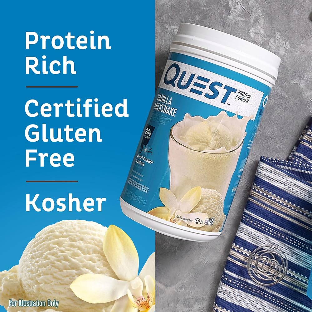 Quest Nutrition Vanilla Milkshake & Cinnamon Crunch Protein Powder - 2 Pack - image 4