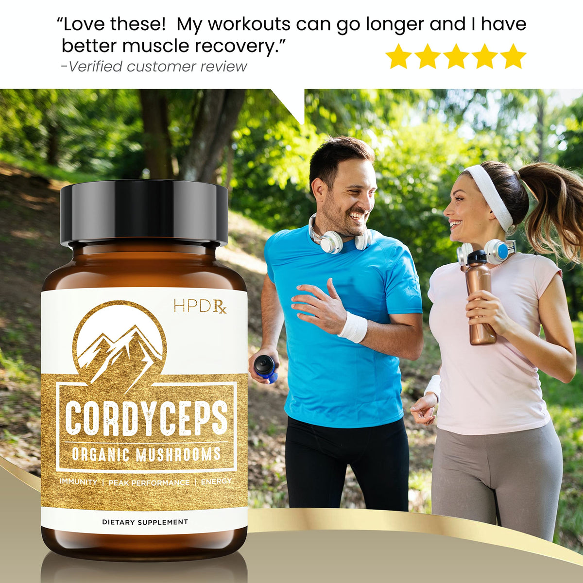 HPD Rx Organic Cordyceps Mushroom Extract