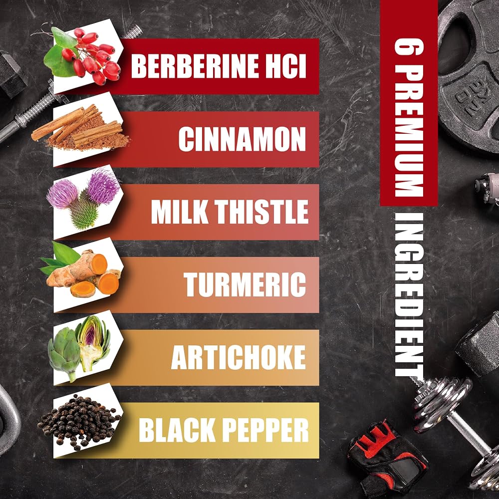 BMVINVOL Berberine Complex with Ceylon Cinnamon - 60 Capsules - image 4