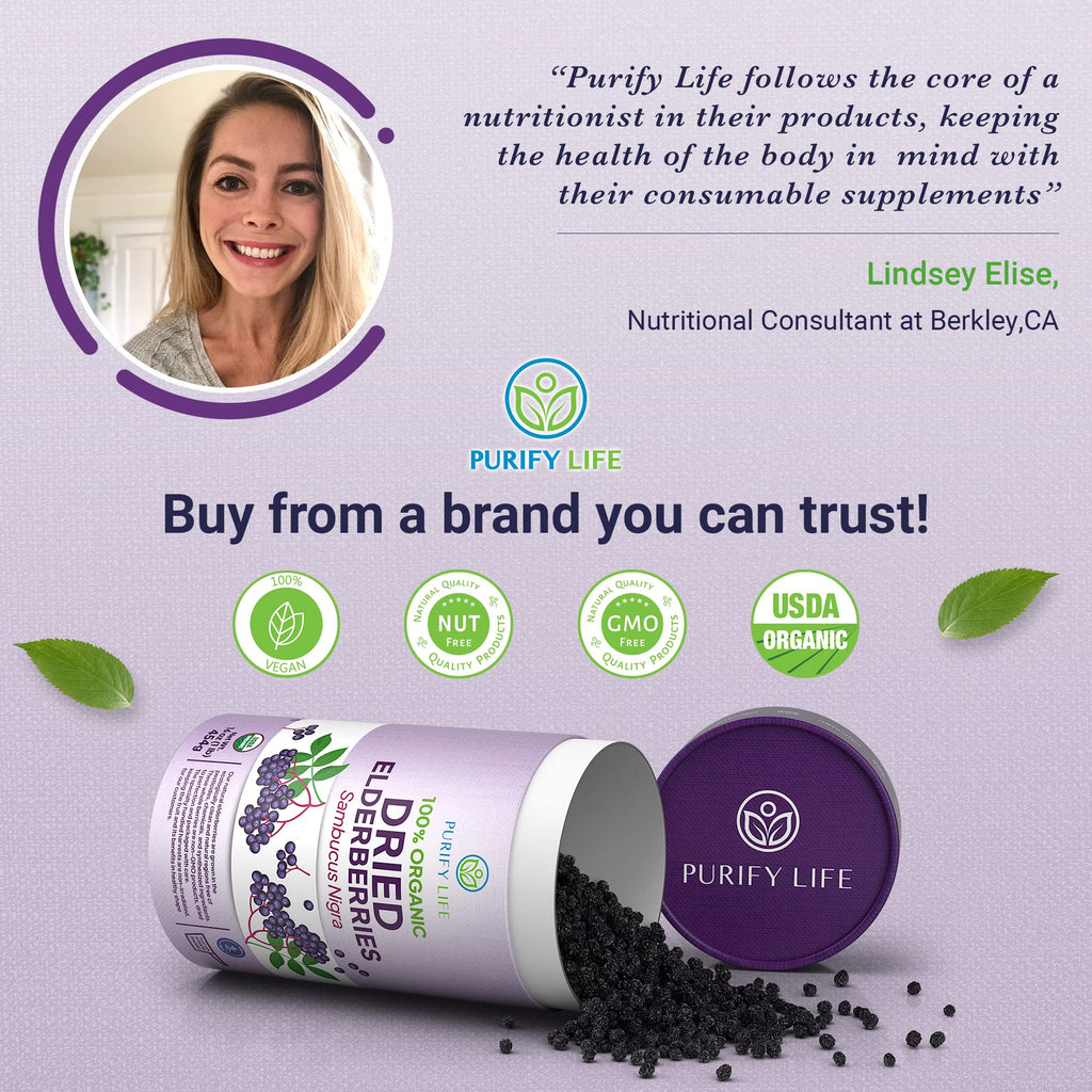 Purify Life USDA Organic Dried Elderberries - 1 lb - image 9