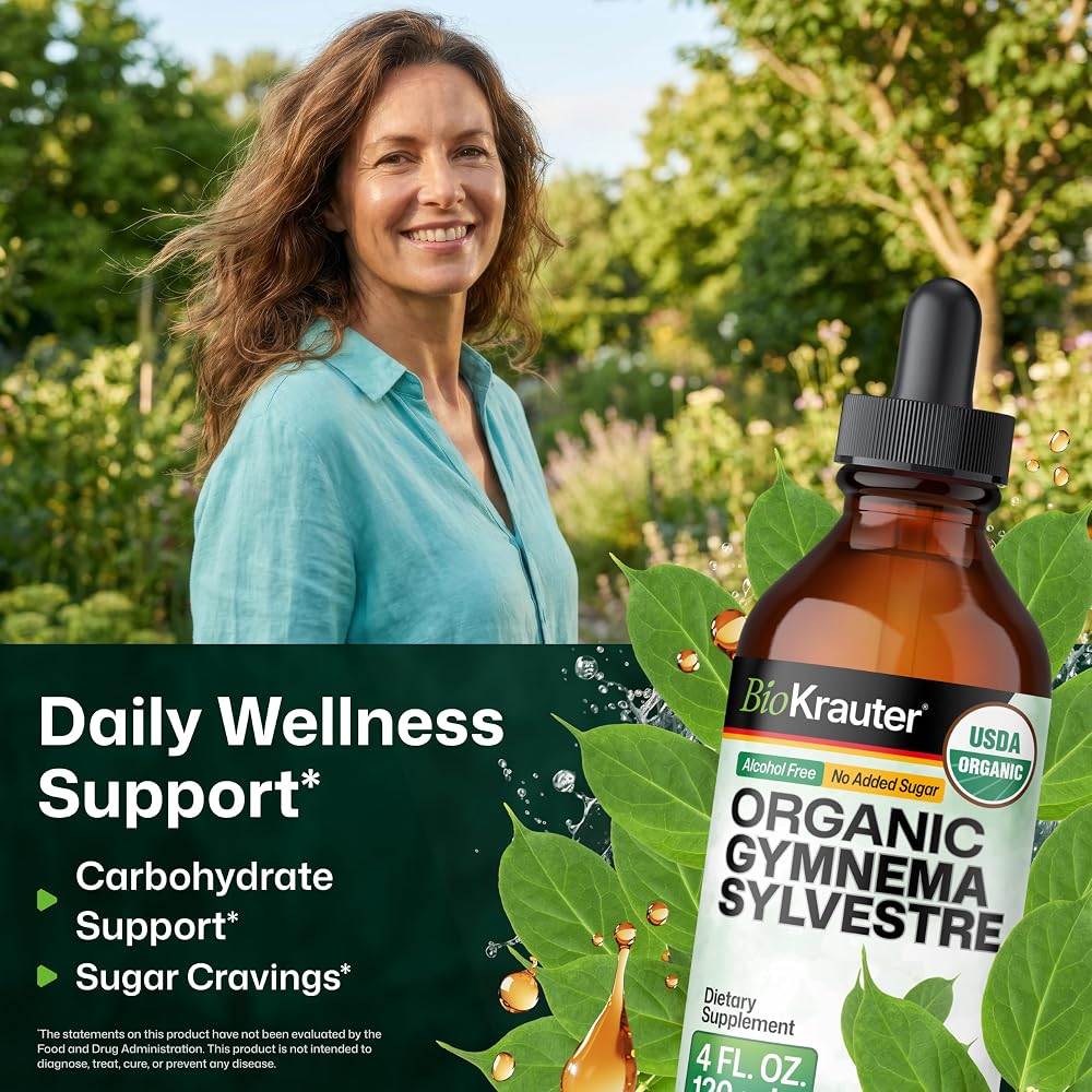 BIO KRAUTER Gymnema Sylvestre Liquid Extract for Sugar Cravings - 4 Fl Oz - image 2