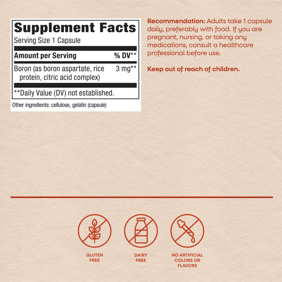 Nature's Way Boron Complex Bone Support 3 mg - 100 Capsules - image 6