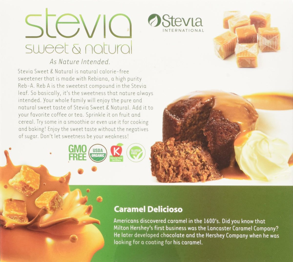 AnuMed Stevia Caramel Delicioso Sweetener - 100 Packets - image 3