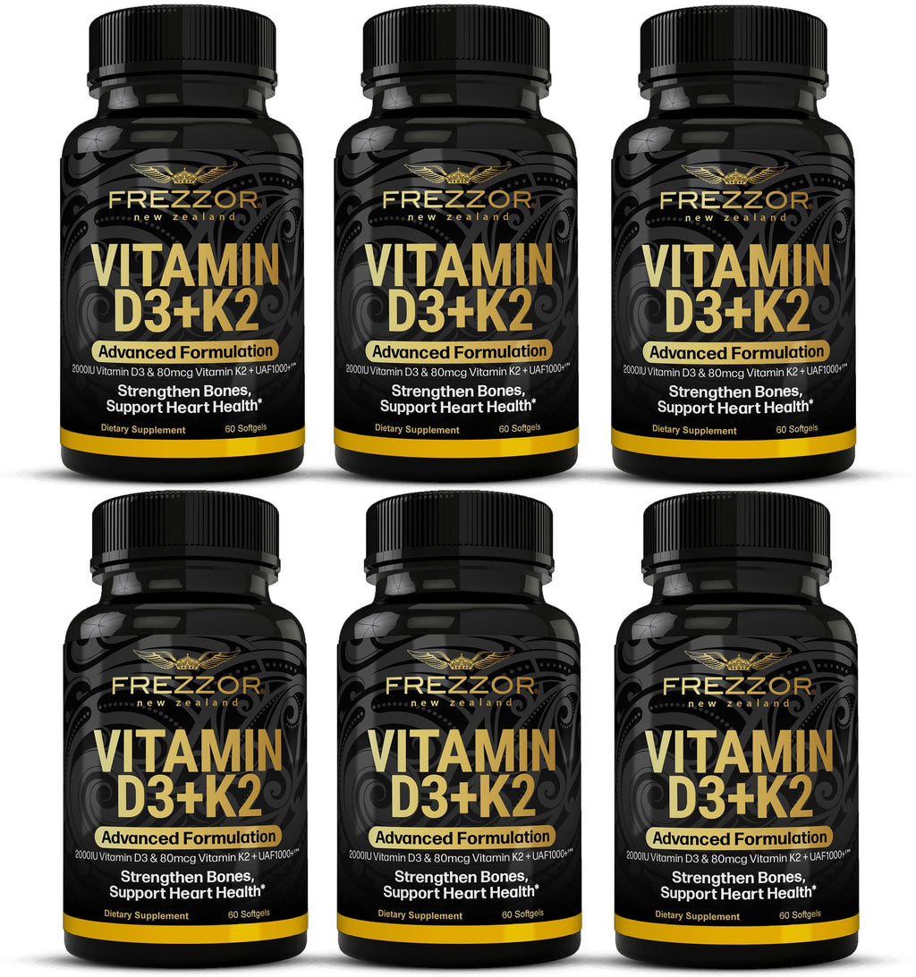 FREZZOR Vitamin D3 and K2 Softgels 2000 IU - 360 Softgels