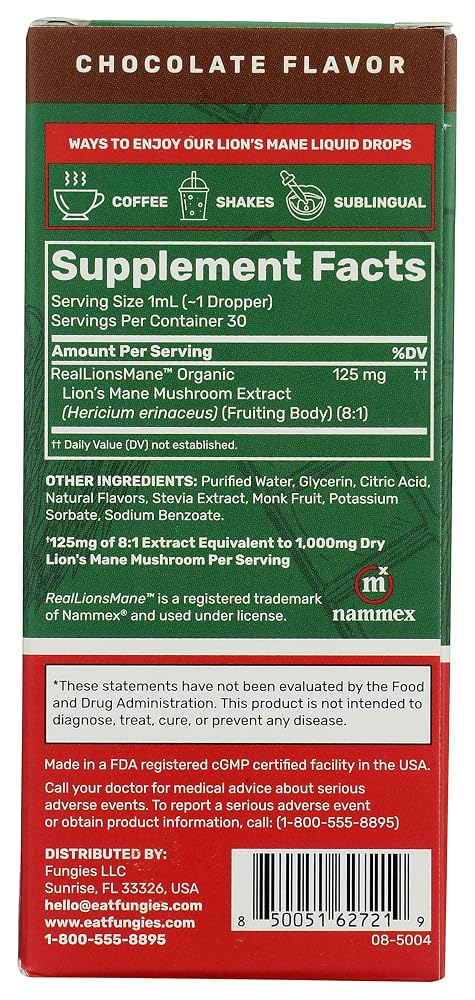 Fungies Lion's Mane Extract Liquid - 1 fl oz - image 2