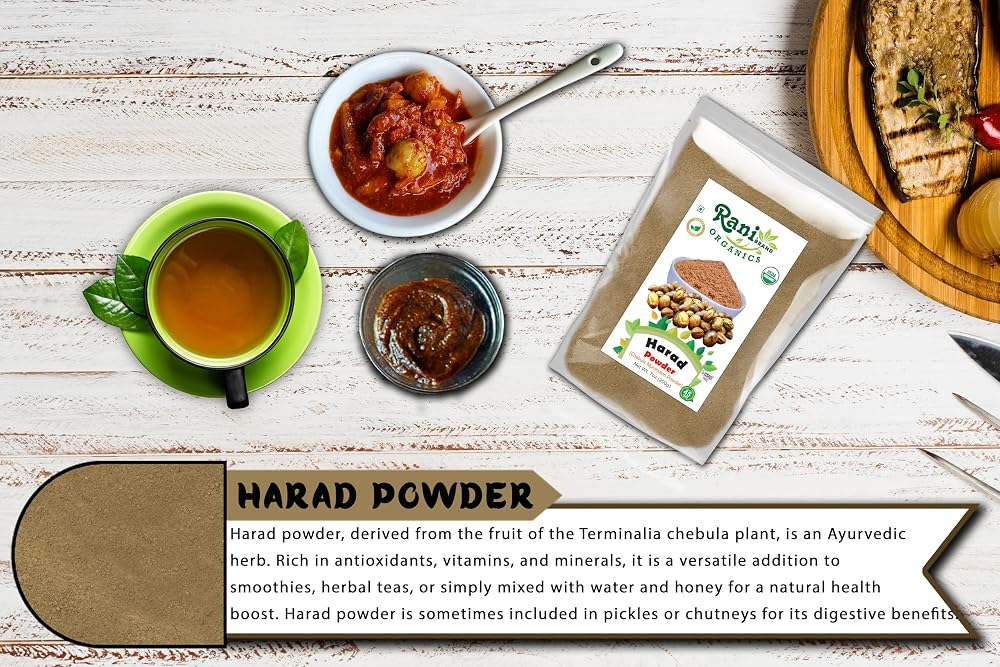 Rani Organic Harad Powder (Chebulic Myrobalan) - 7oz - image 6