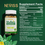 NEVISS Mullein Leaf Extract 1000mg for Lung Cleanse