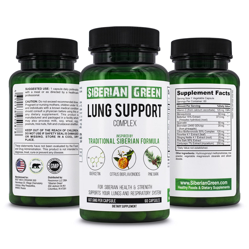 Siberian Green Lung Support Complex - 60 Capsules