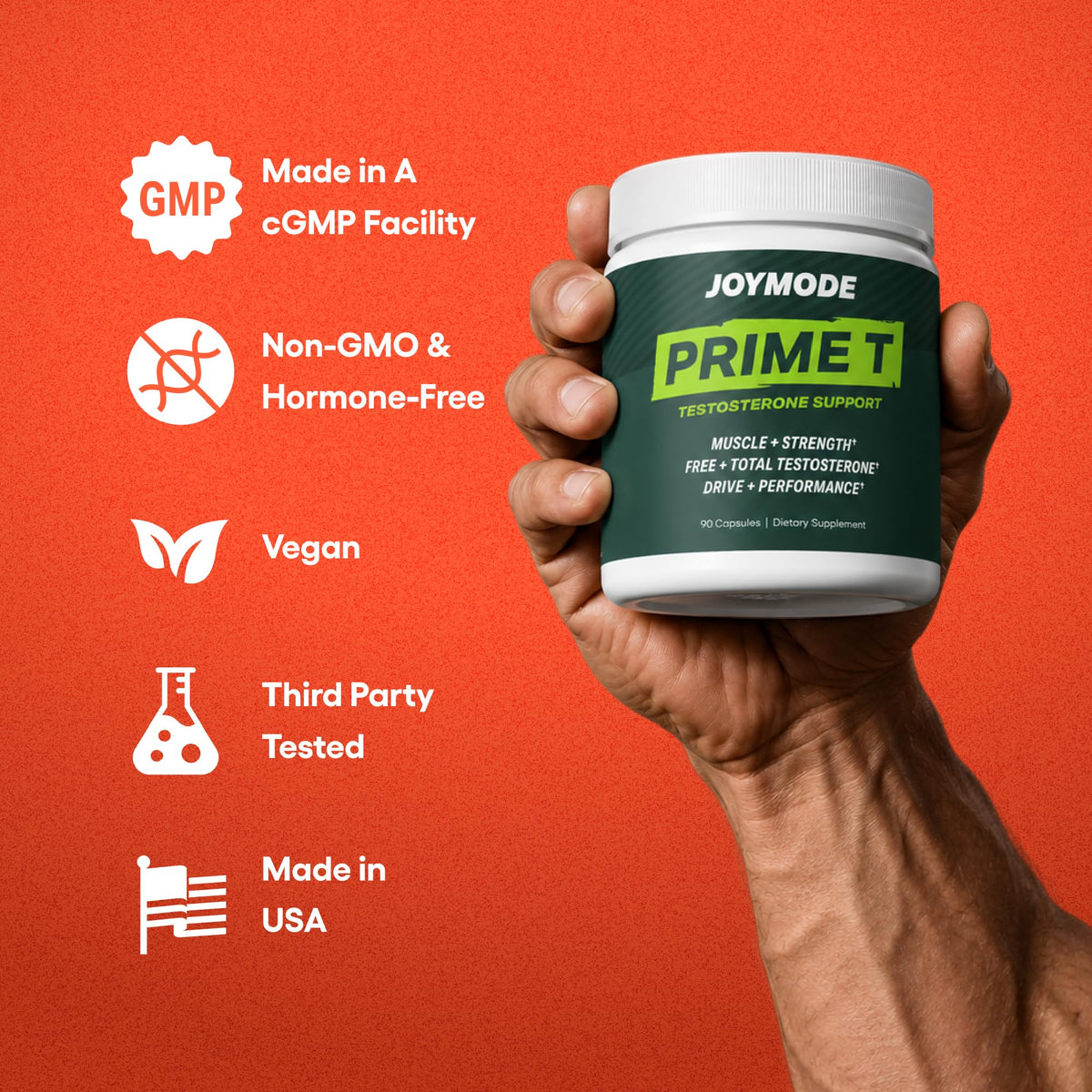 JOYMODE Testosterone Support Complex - Natural Supplement for Men