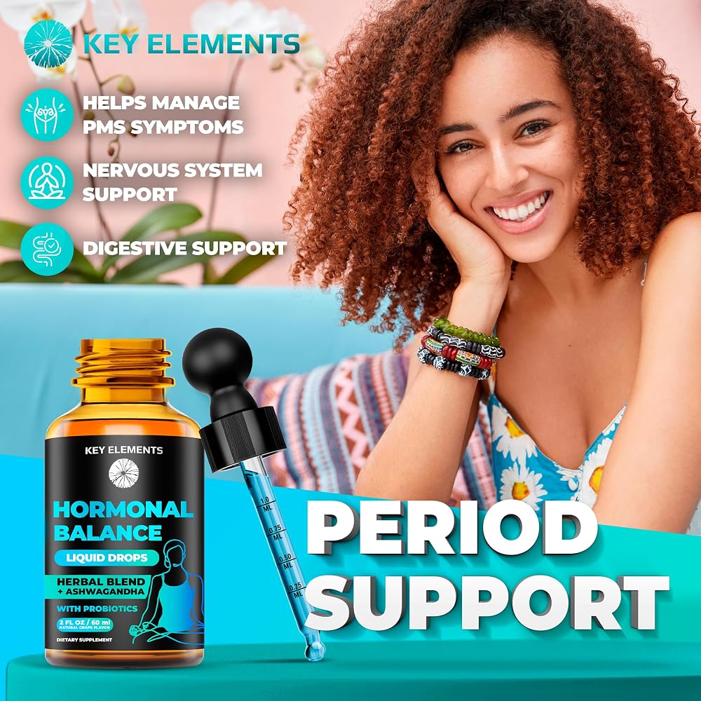 KEY ELEMENTS Hormone Balance Liquid Drops for Women - 2 Fl Oz - image 4