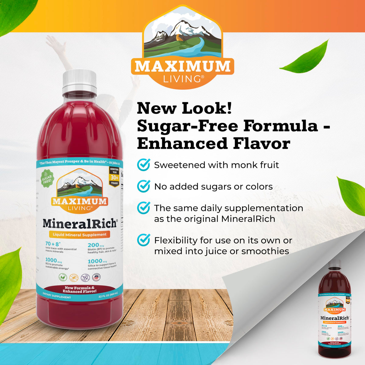 Maximum Living MineralRich Trace Minerals - 32 fl oz - image 2