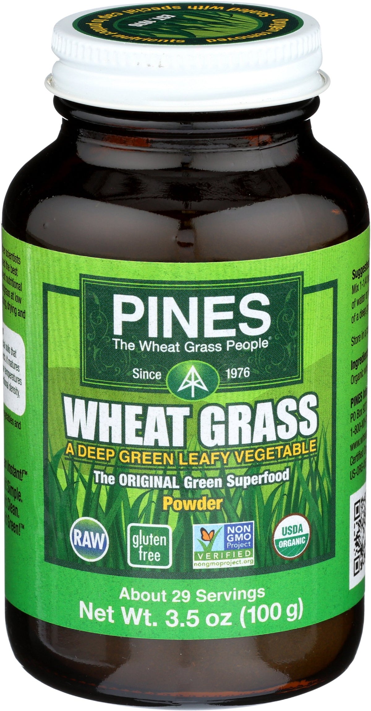 Pines Wheat Grass Powder - 3.5 Ounce