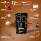 KIKI Green Mushroom Powder Extract - The 8 Mushrooms Supplement Blend - image 3