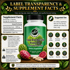 Natural Home Cures Freeze-Dried Nopal Cactus Capsules - 120 Vegan Capsules - image 5