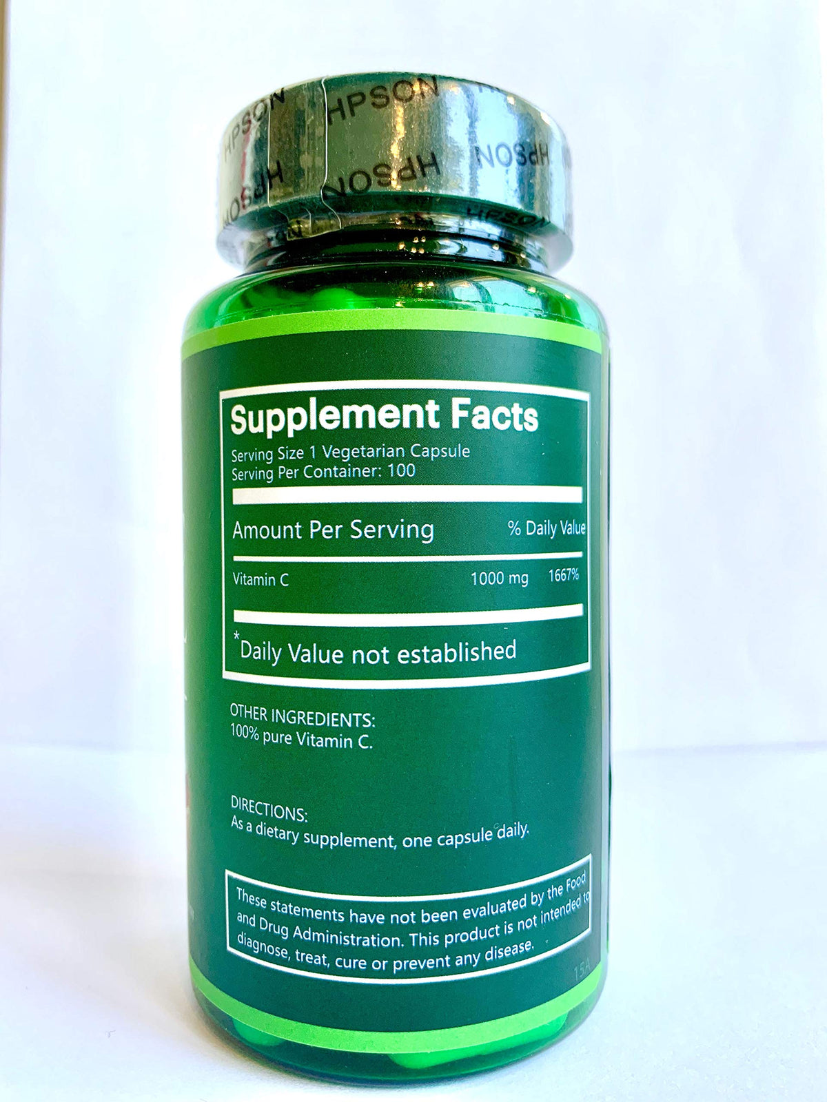 Na'trition Vitamin C 1000 mg Vegan Capsules Immune Support - 90 Capsules - image 2