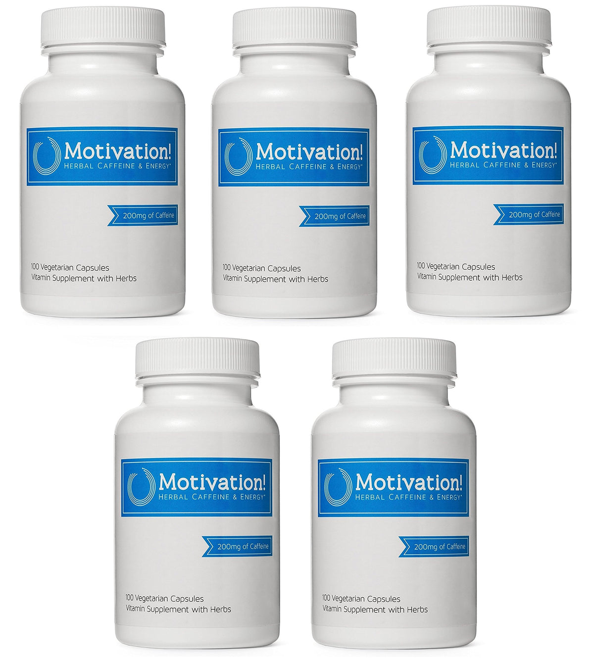 Motivation! Herbal Caffeine + Energy Capsules - 500 Count