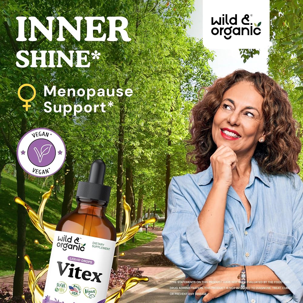 Wild & Organic Vitex Supplement for Women - Organic Chasteberry