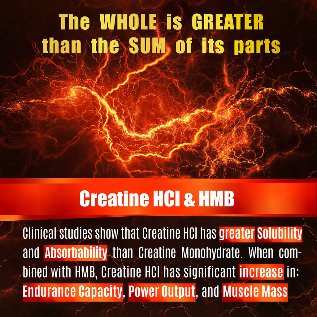FOLONA Creatine HCL with HMB Capsules - 180 Vegan Capsules - image 4