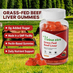Velna zivs Grass Fed Beef Liver Gummies for Energy & Immunity - 60 Count - image 6