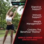 Purity's Best Apple Cider Vinegar with The Mother 300 mg - 200 Capsules - image 4