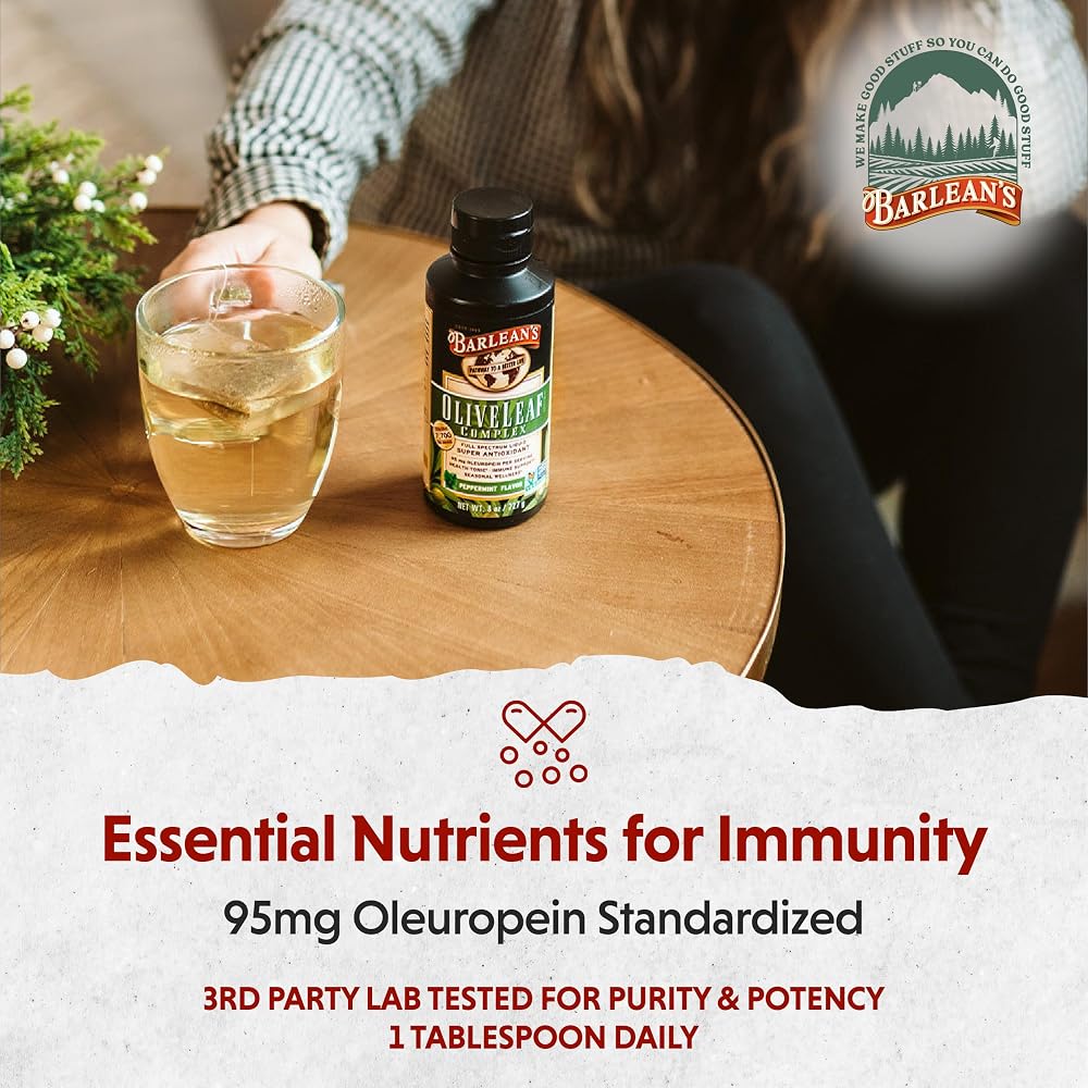 Barlean's Olive Leaf Complex 95mg Oleuropein - image 9