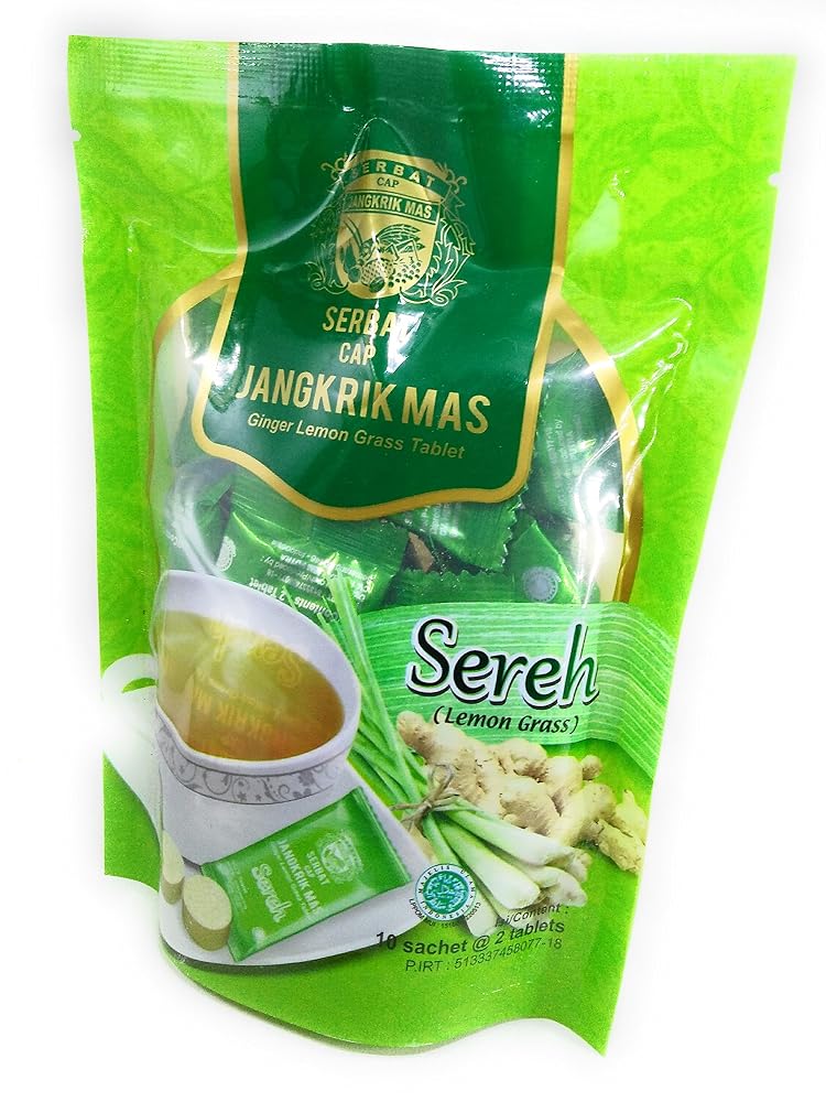 Cap Jangkrik Mas Ginger Lemongrass Tablets - 10 Sachets - image 2