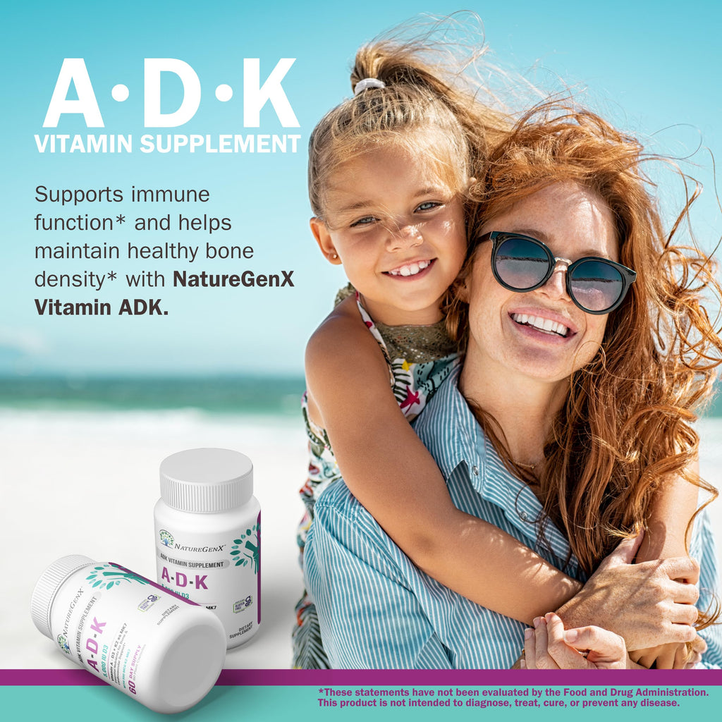 NatureGenX ADK Vitamin Supplement for Bone Health – 120 Capsules - image 4