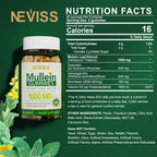 NEVISS Mullein Leaf Extract 1000mg for Lung Cleanse