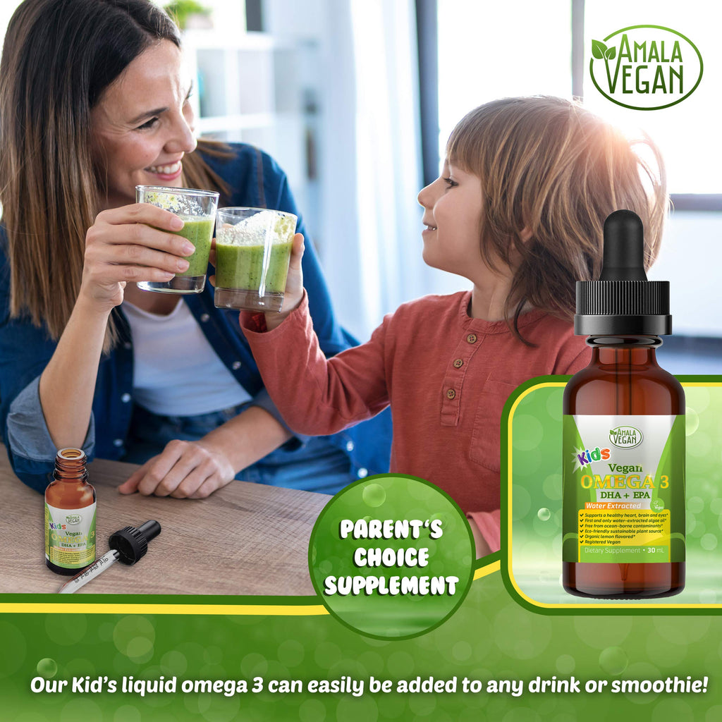 Amala Vegan Omega-3 for Kids Liquid Supplement - 1 Fl Oz - image 6