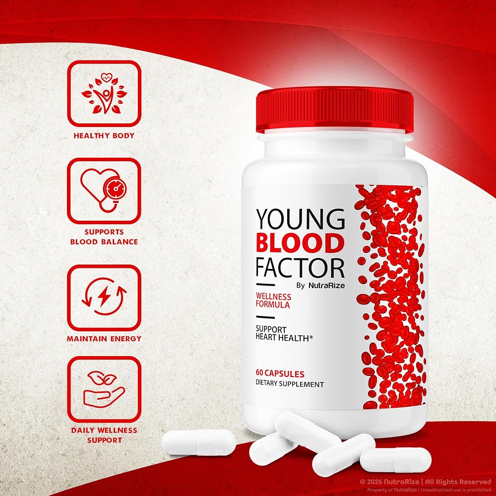 NutraRize Young Blood Factor Capsules Energy Support - 120 Capsules - image 5